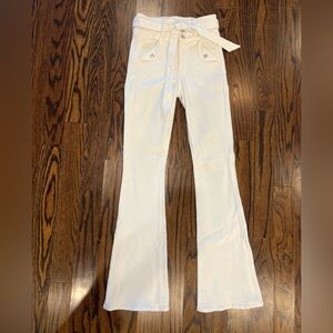Stylish White Flare Pants